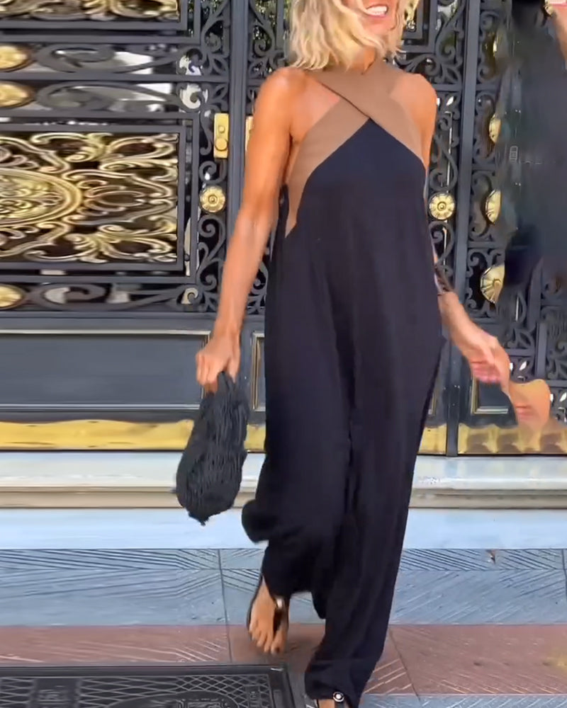 Judit™ | Elegant sommarklänning med halterneck och luftig passform