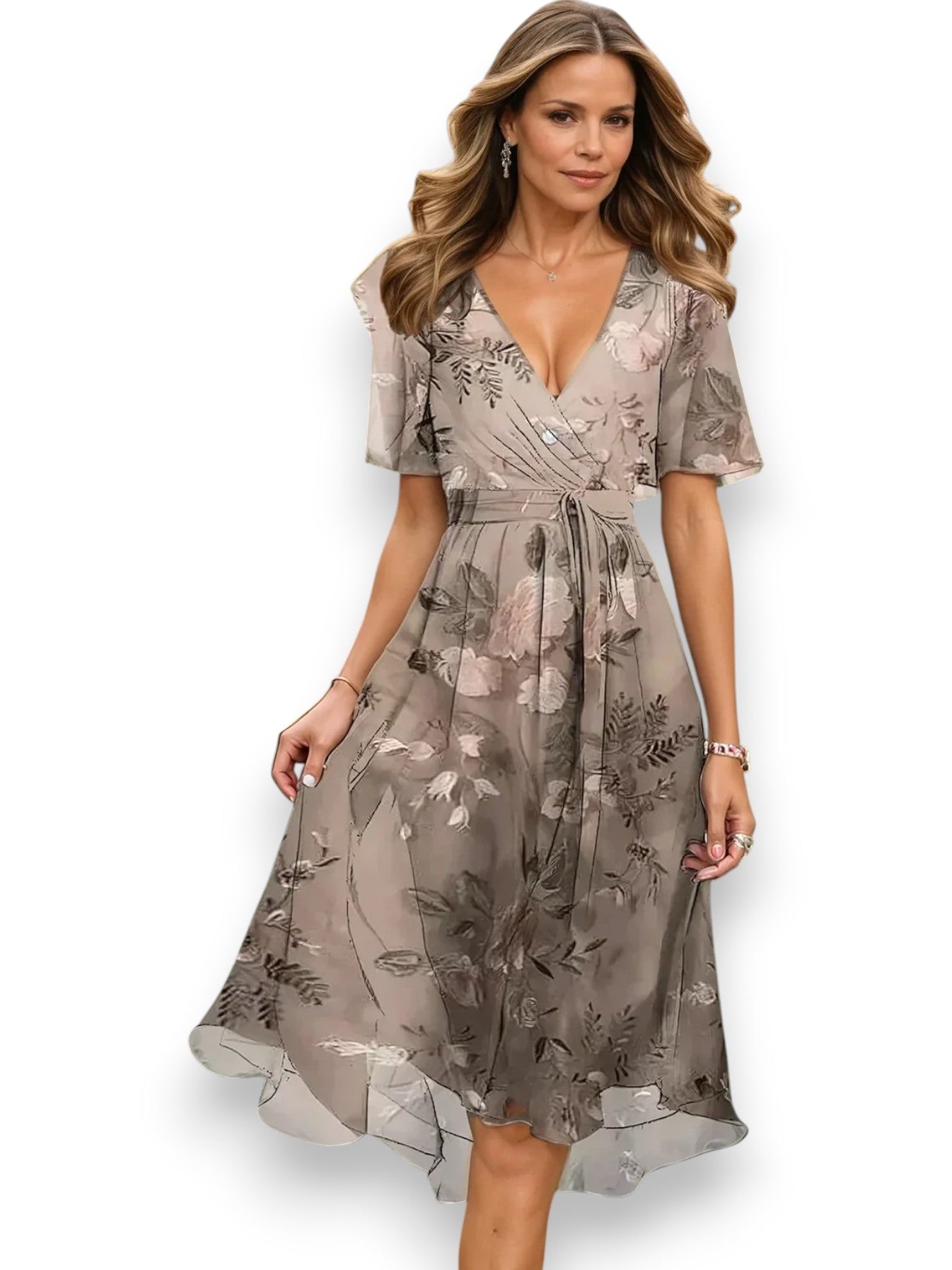 Rosi™ – Trendig sommarklänning med V-ringning