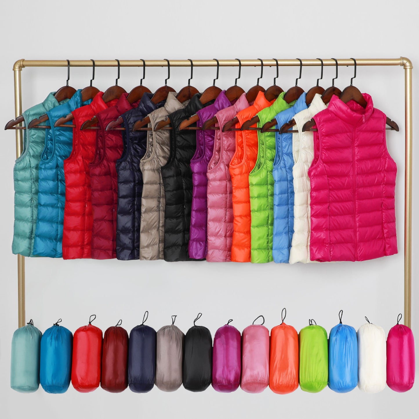 Monica™ | Lätt Dunsväst med Smickrande Passform