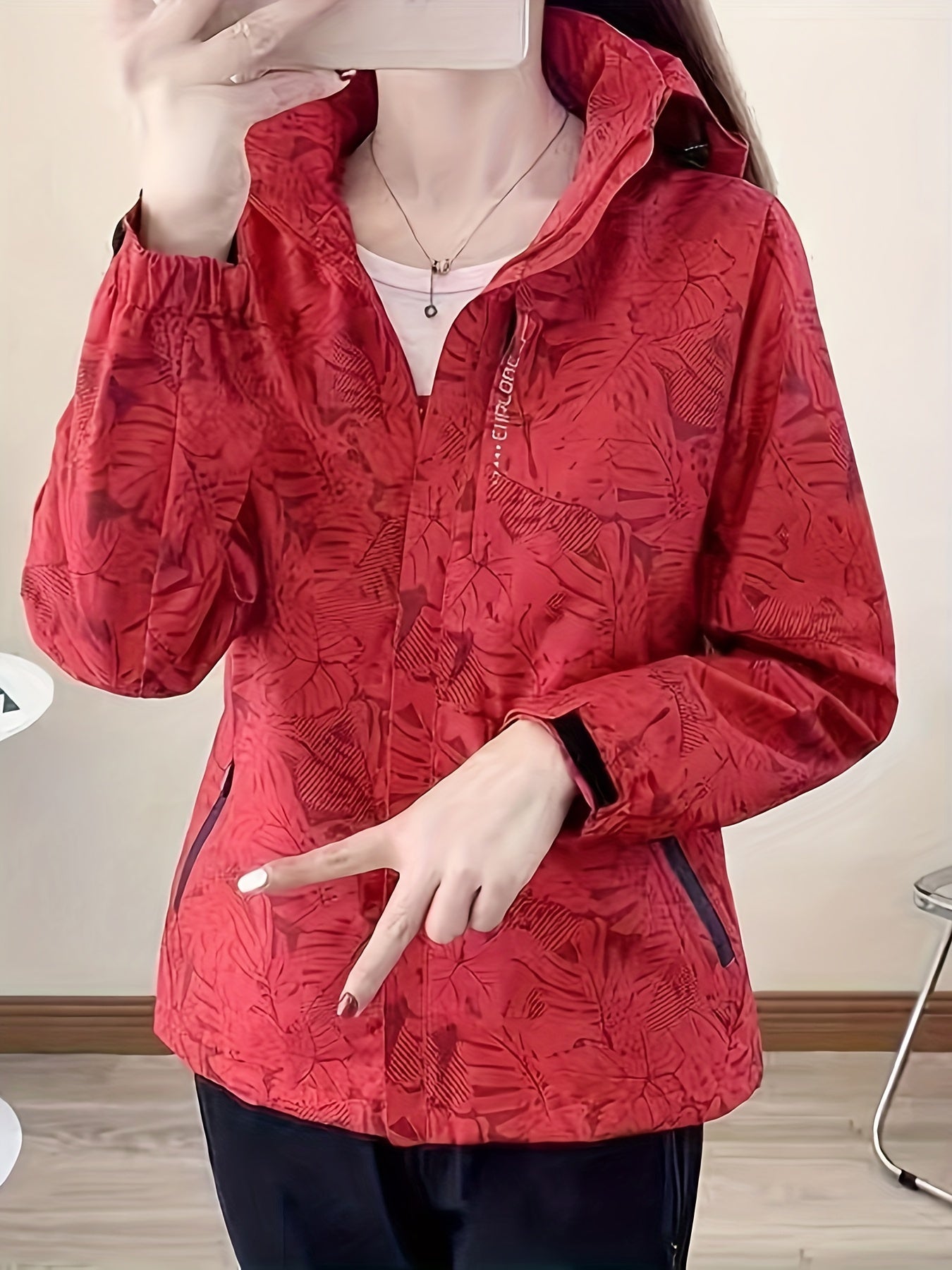 Anita™ | Vindavvisande Outdoorjacka med Kamouflagemönster