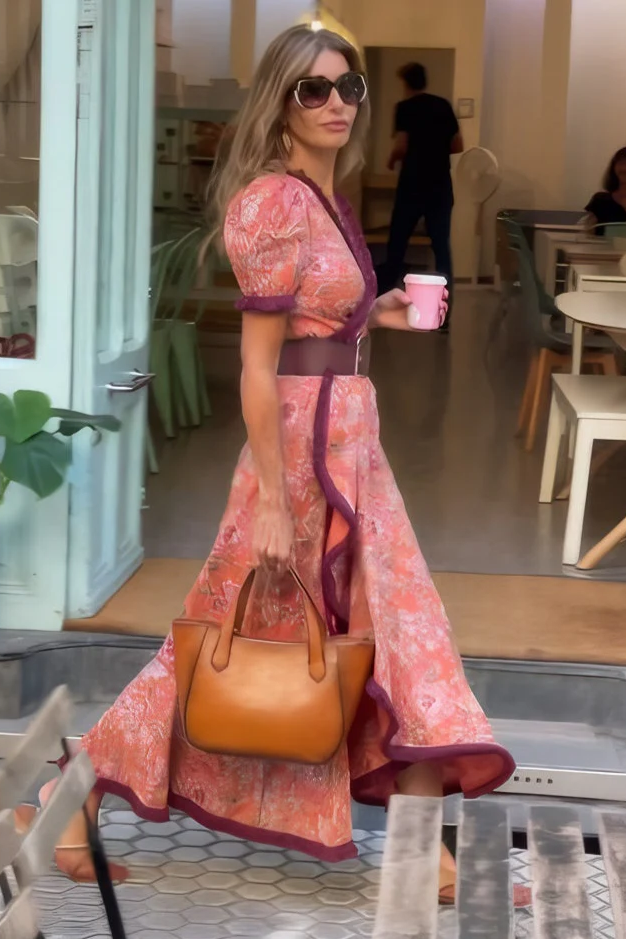 Romy™ | Elegant Maxiklänning i Mjukrosa – Feminint, Lätt & Tidlöst