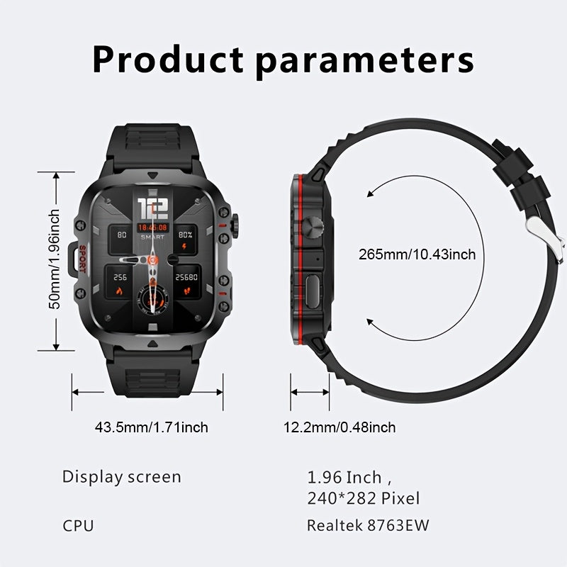 Morgan™ Sport Smartwatch – IP68 Vattentät | 100+ Sportlägen