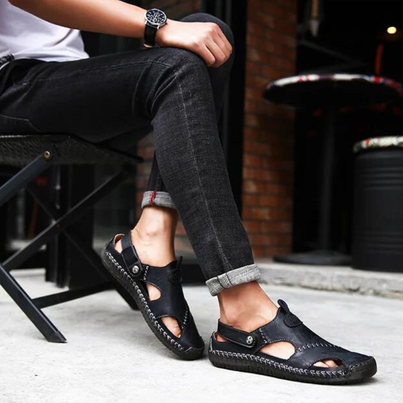 Per™ | Ortopediska sandaler i läder
