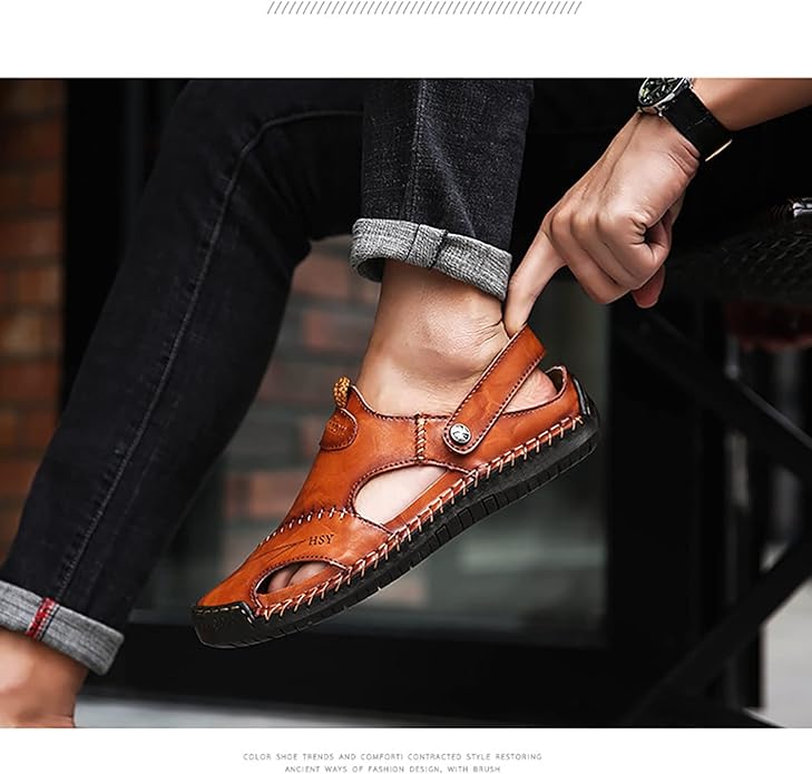Per™ | Ortopediska sandaler i läder