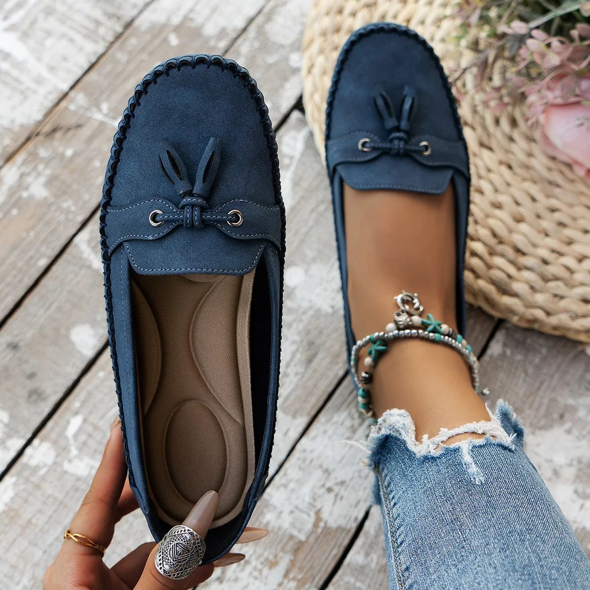 Charlotte™ Loafers med Toffsar – Sommarfavoriten i 4 Trendfärger
