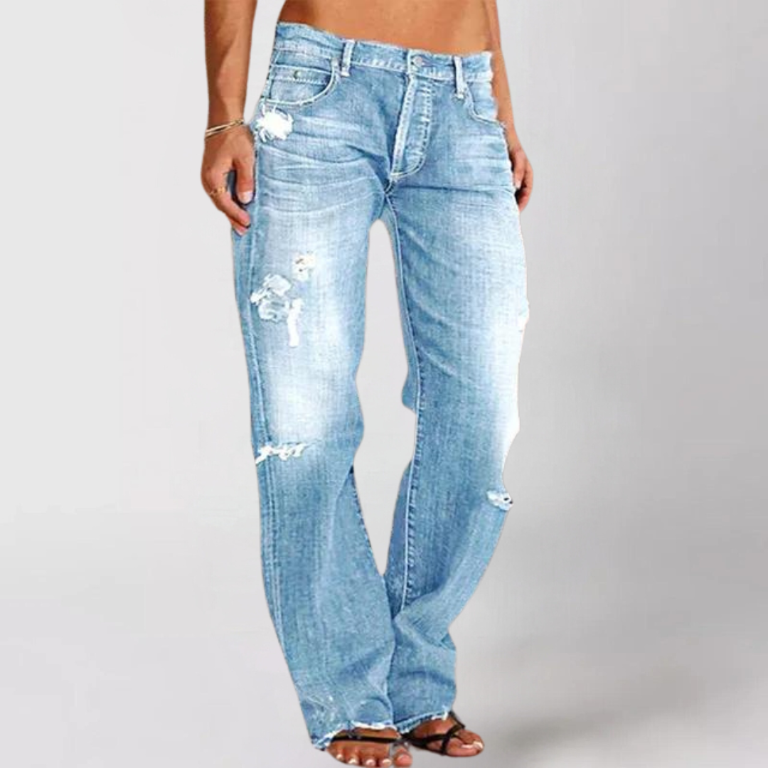 Maja™ | Chic Loose-Fit Denimbyxor