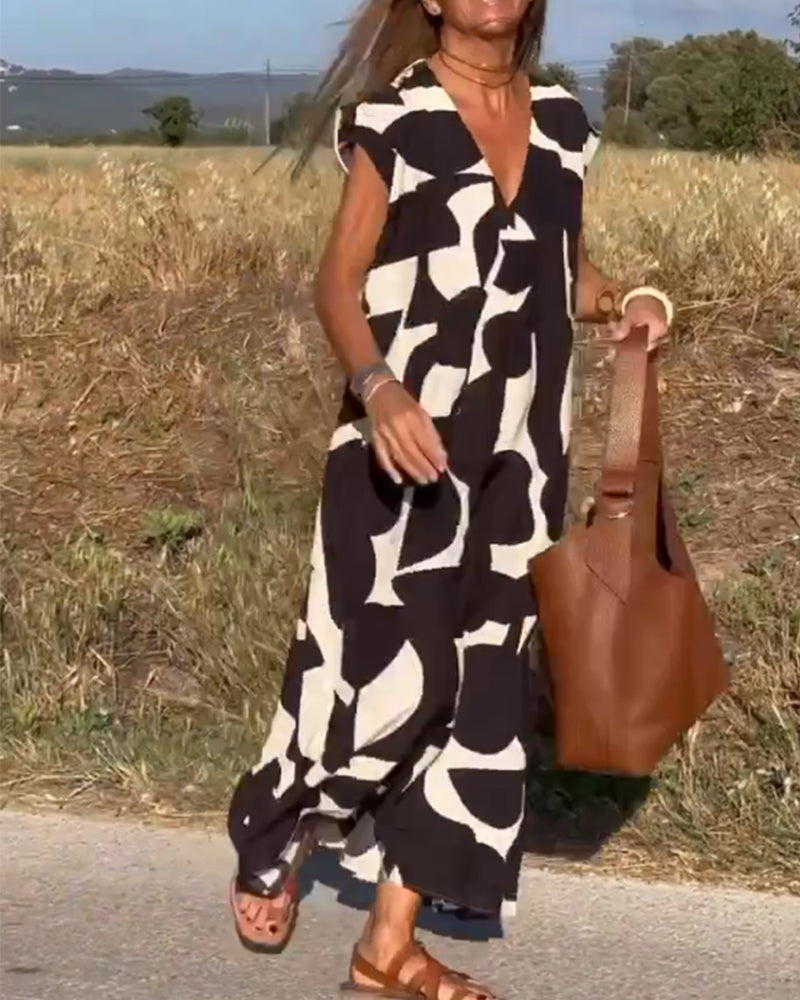 Serena™ | Elegant klänning med V-ringning och feminin stil