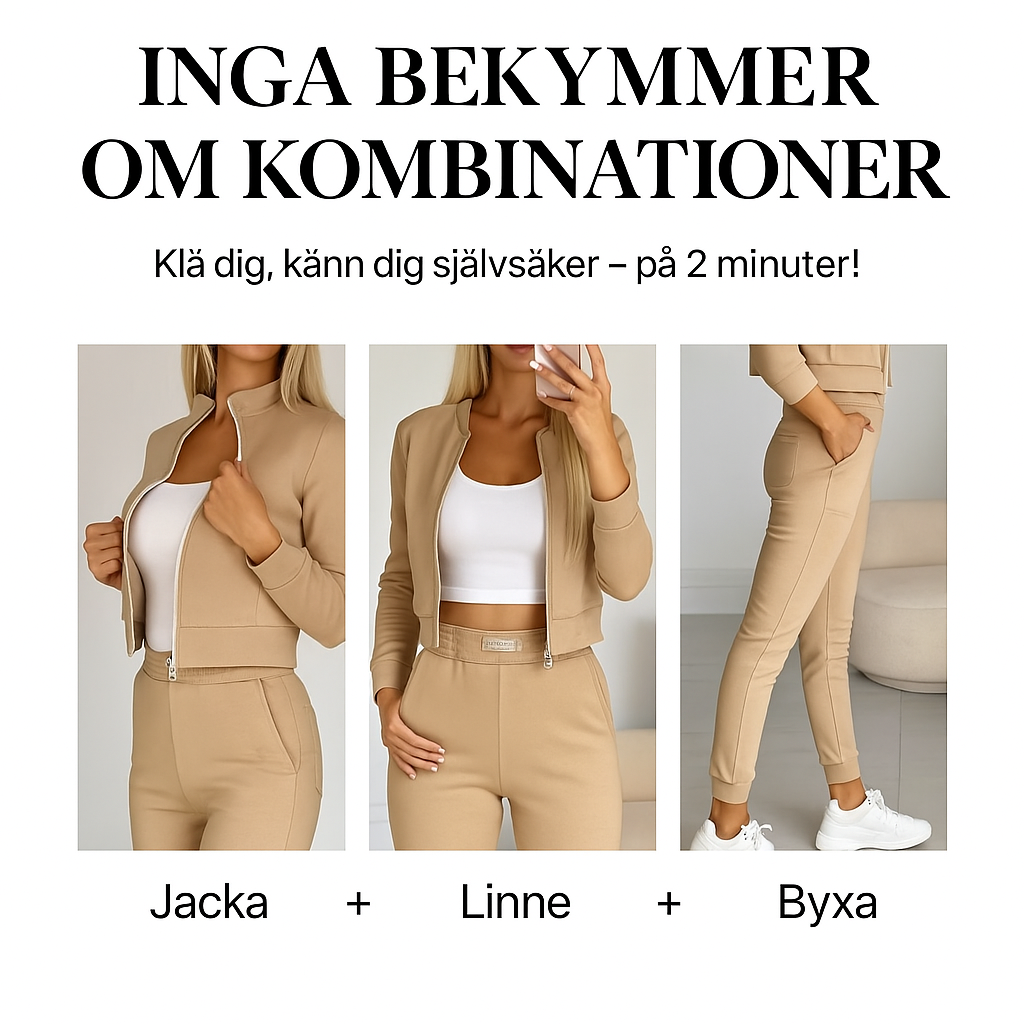 Frigg™ | Stilren 3-delad träningsoverall