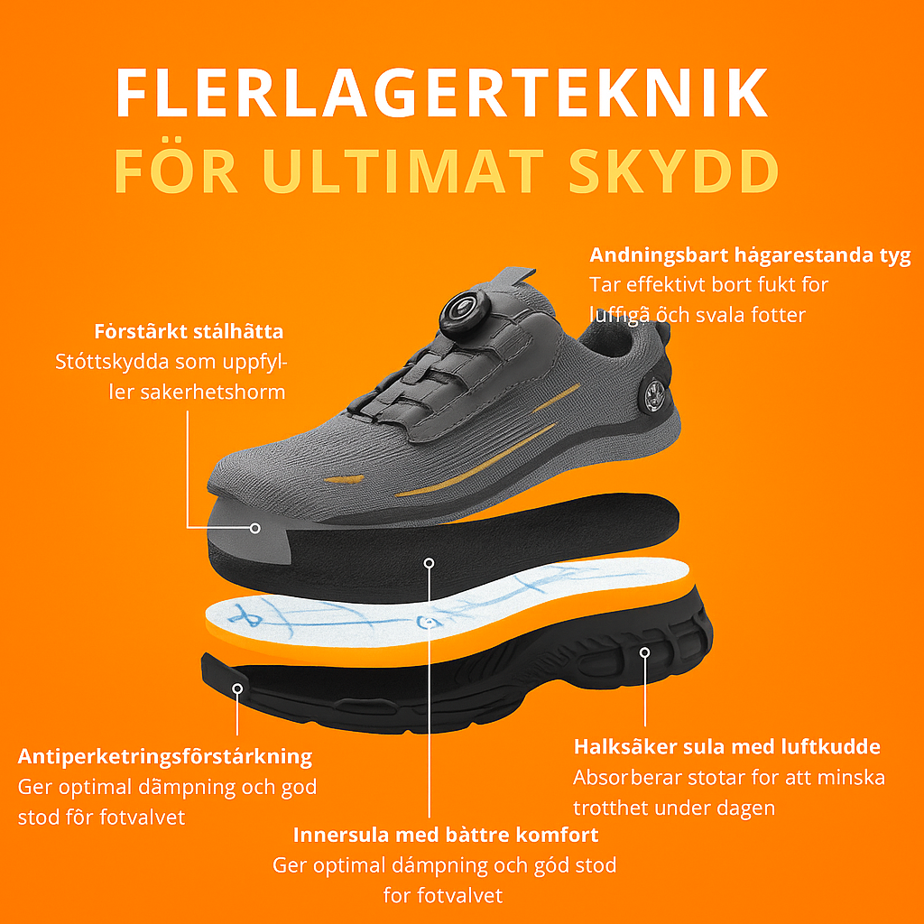 Monti™ – Skyddsskor med Förstärkt Säkerhet och Maximal Komfort