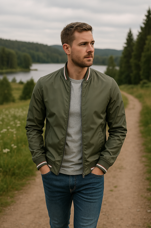 🧥 Leif™ – Vind- och vattentät sommarjacka