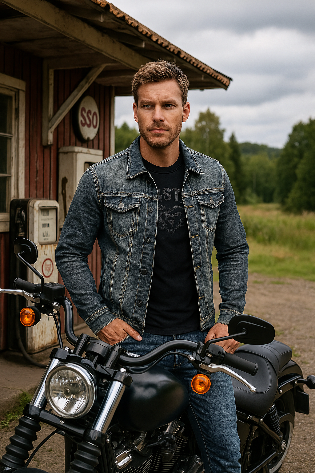 Ragnar™ – Tuff jeansjacka med vintagekänsla och modern edge