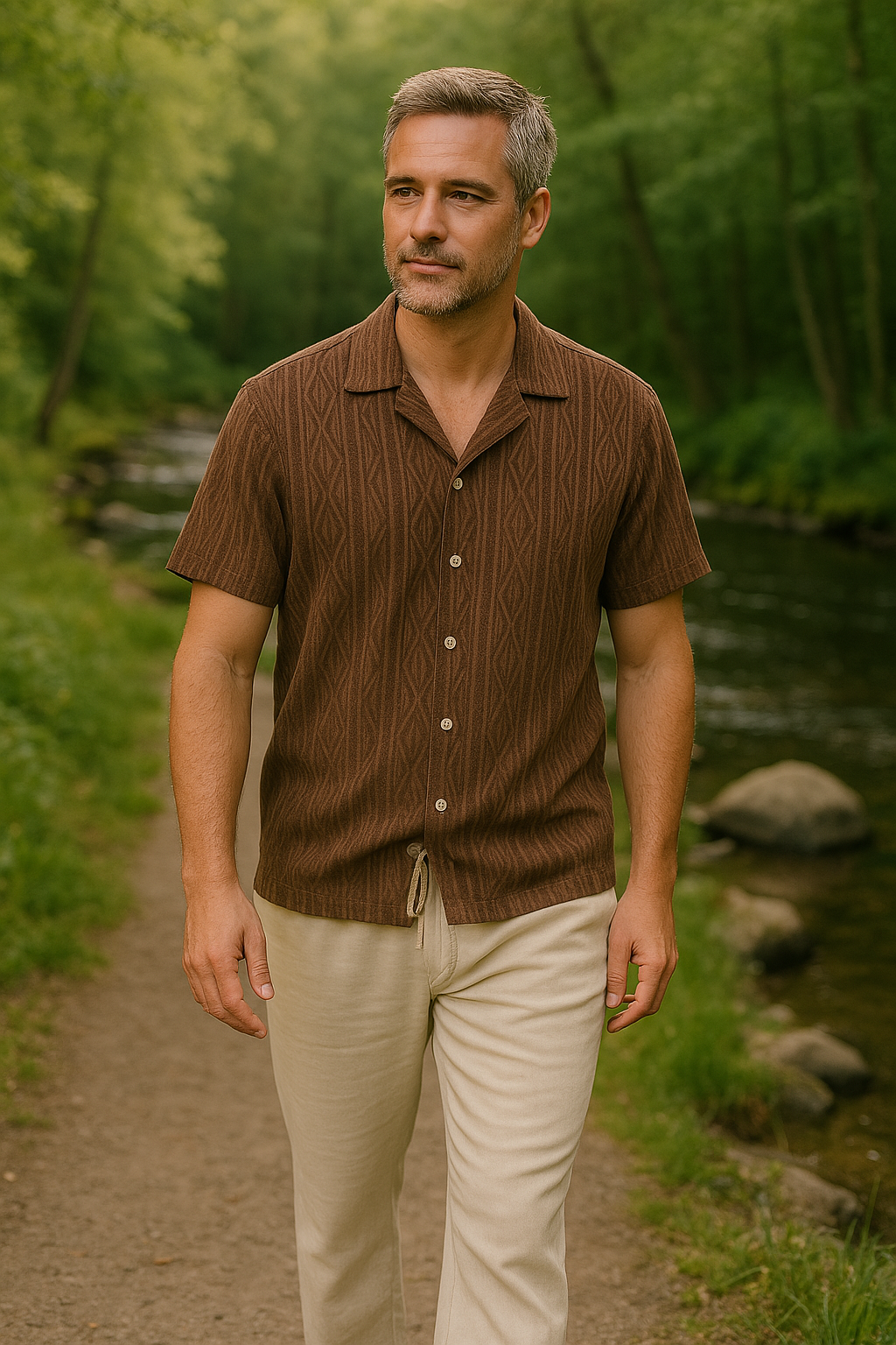 Anders™ | 2-delad Sommarset i Linne – Känn Friheten, Bär Stilen