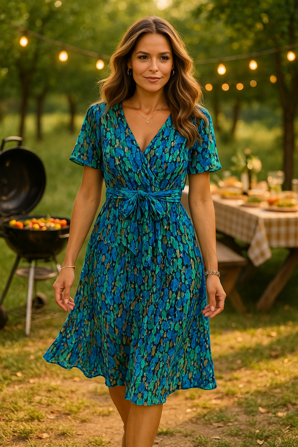 Rosi™ – Trendig sommarklänning med V-ringning