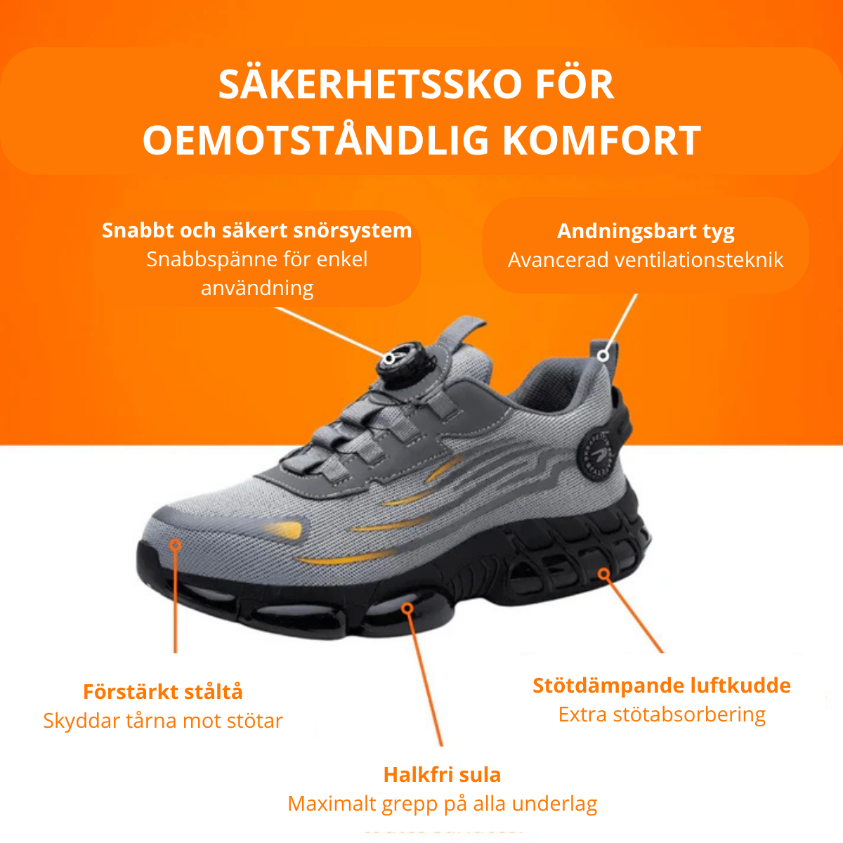 Monti™ – Skyddsskor med Förstärkt Säkerhet och Maximal Komfort