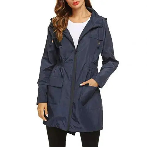 ✨ Annelies™ Dam Outdoor Jacka – Vind- och Vattentät Trenchcoat för Äventyr!