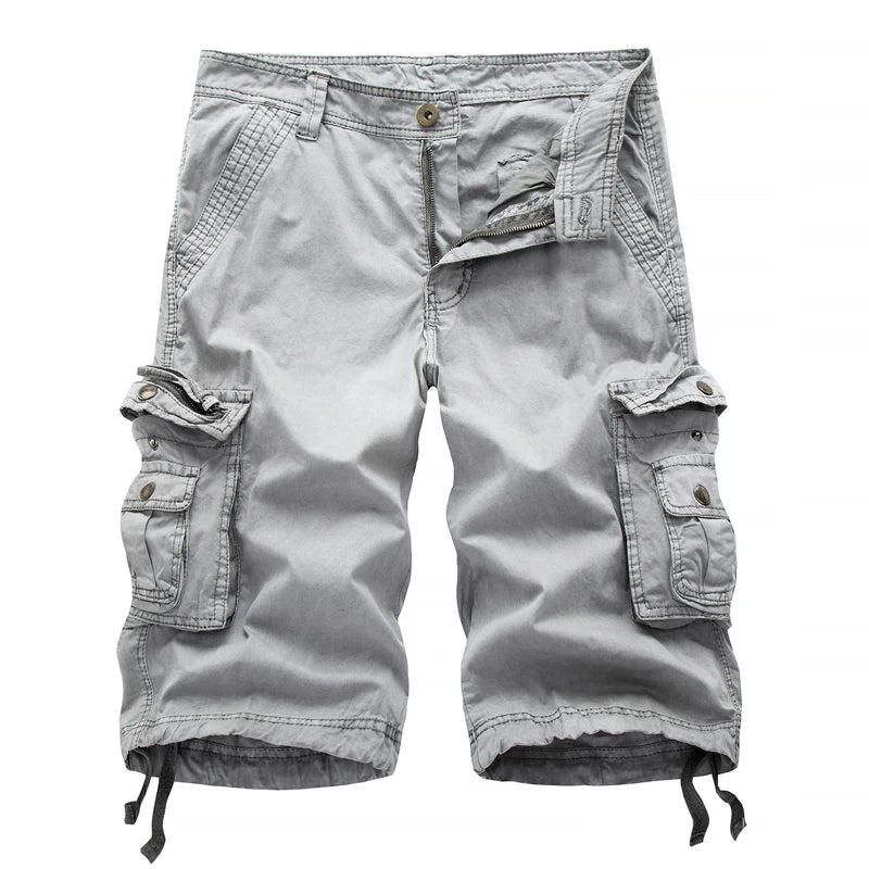 Jens™ | Bomulls-Cargoshorts med Fickor