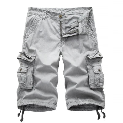 Jens™ | Bomulls-Cargoshorts med Fickor