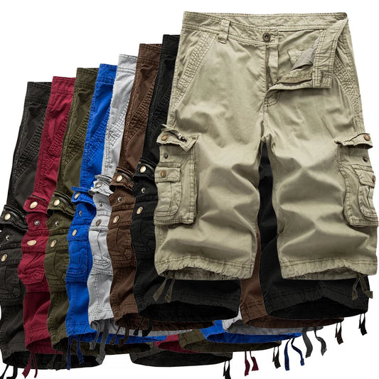 Jens™ | Bomulls-Cargoshorts med Fickor