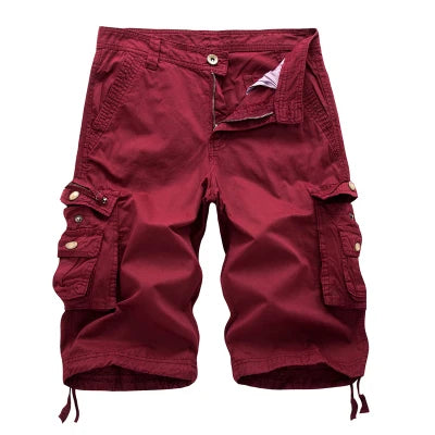 Jens™ | Bomulls-Cargoshorts med Fickor