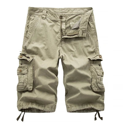 Jens™ | Bomulls-Cargoshorts med Fickor