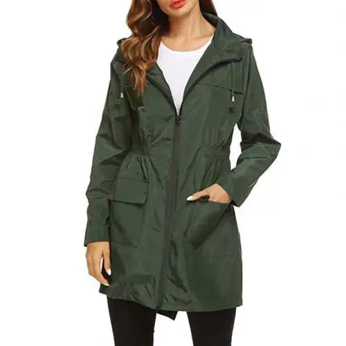 ✨ Annelies™ Dam Outdoor Jacka – Vind- och Vattentät Trenchcoat för Äventyr!