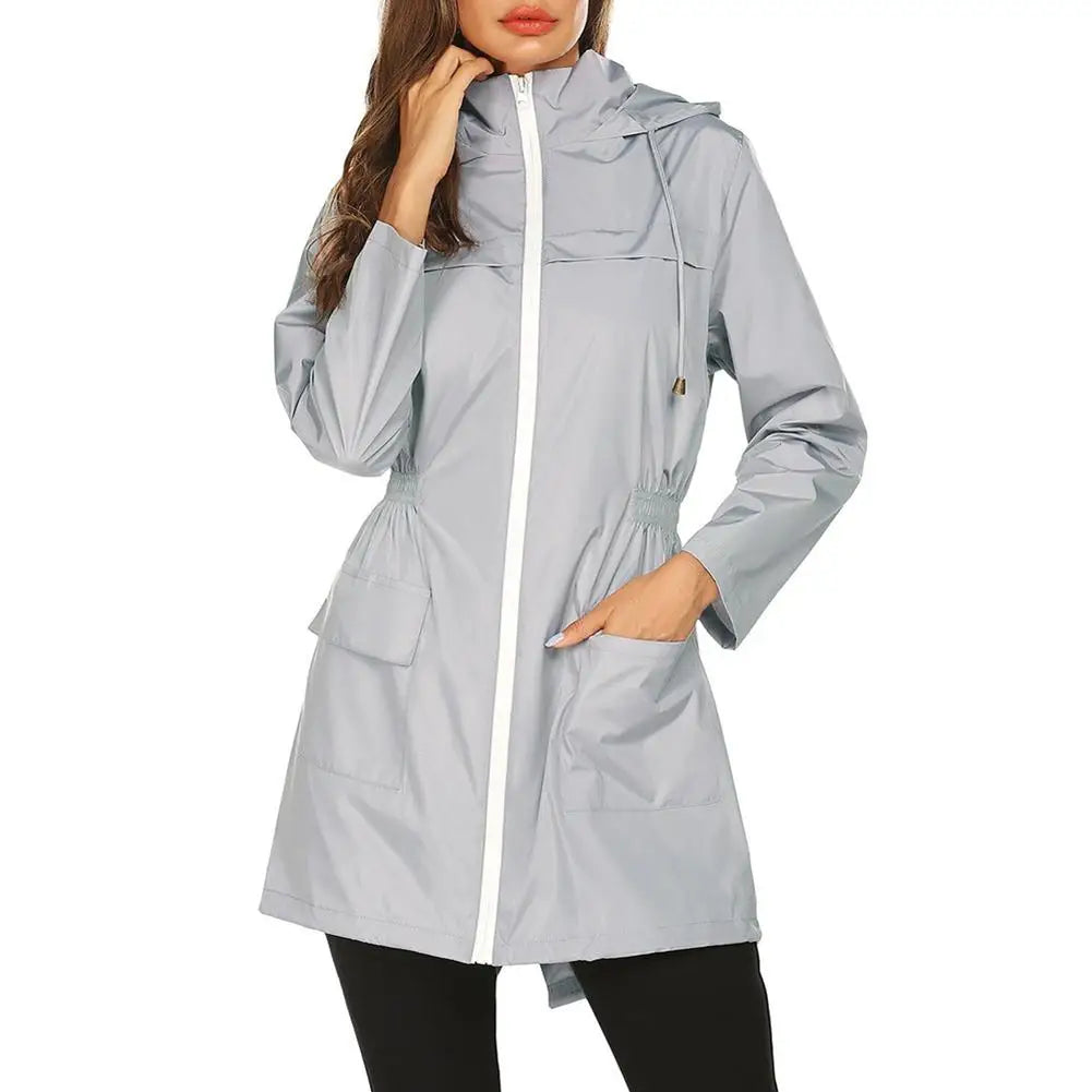 ✨ Annelies™ Dam Outdoor Jacka – Vind- och Vattentät Trenchcoat för Äventyr!