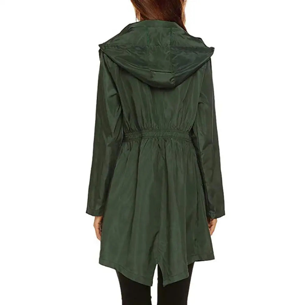 ✨ Annelies™ Dam Outdoor Jacka – Vind- och Vattentät Trenchcoat för Äventyr!