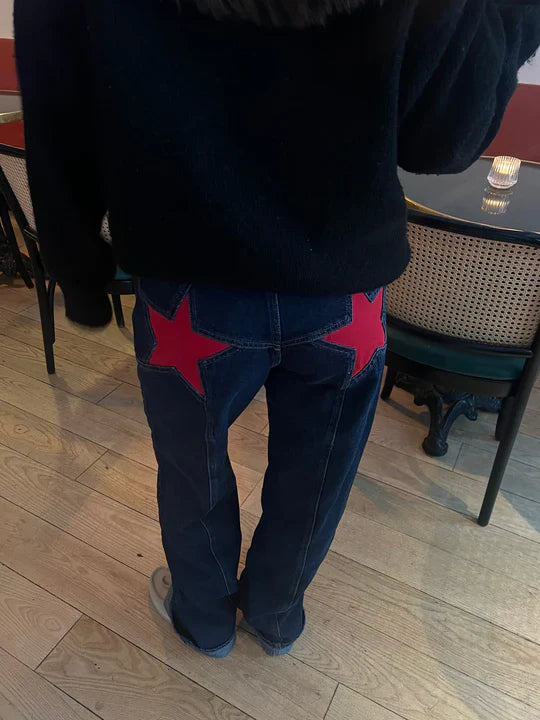 Frida™ | Shape Jeans med Stjärndetaljer