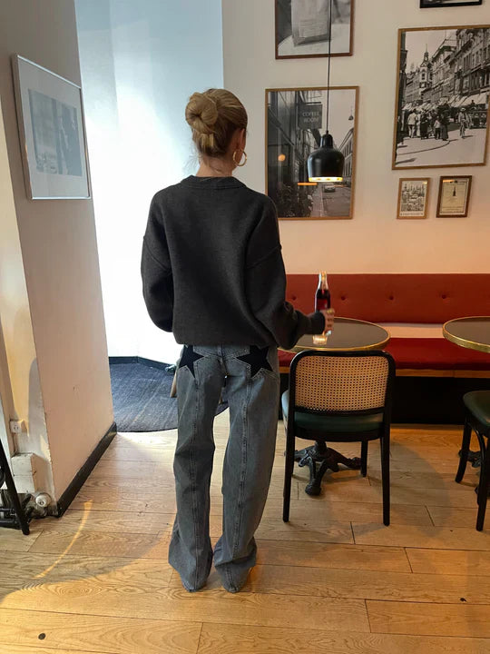 Frida™ | Shape Jeans med Stjärndetaljer