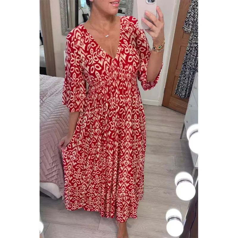 Jade™ – Boho Breeze Maxiklänning👗