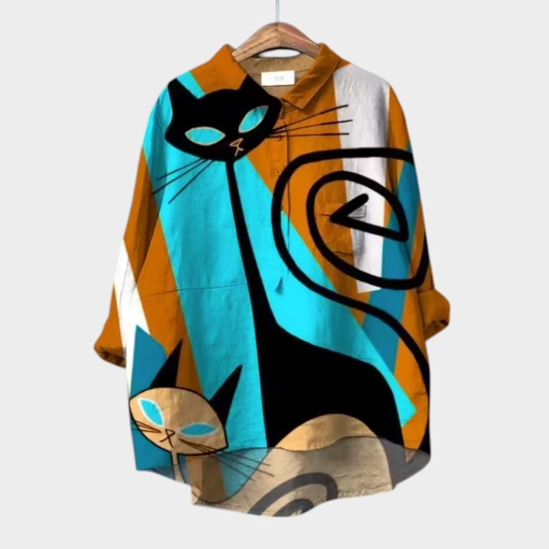 Elina™ | Bluse Katt 1