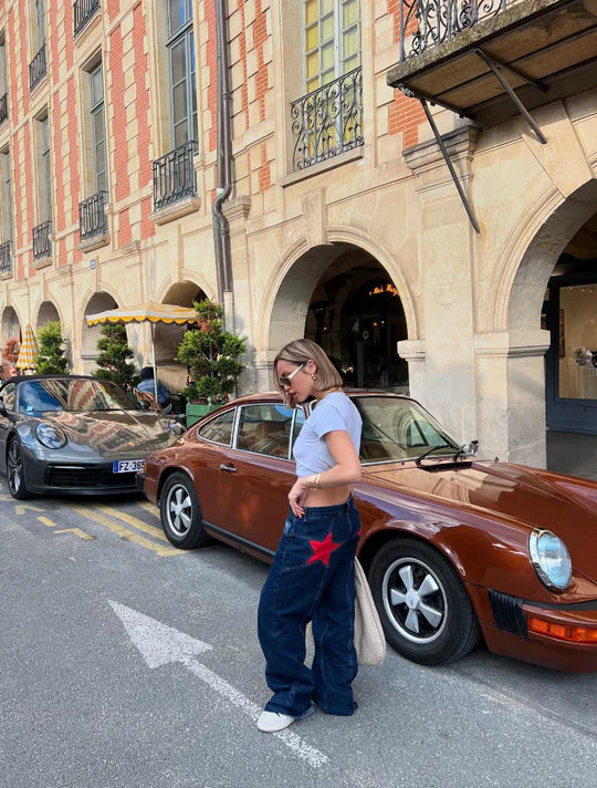 Frida™ | Shape Jeans med Stjärndetaljer