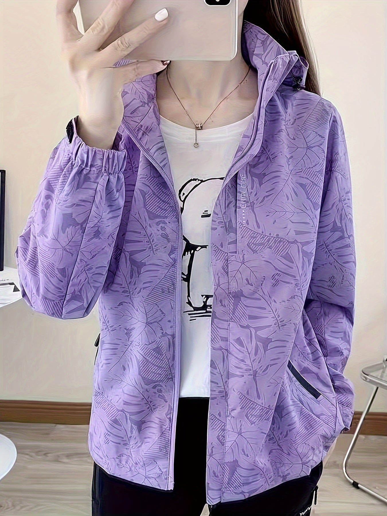 Anita™ | Vindavvisande Outdoorjacka med Kamouflagemönster