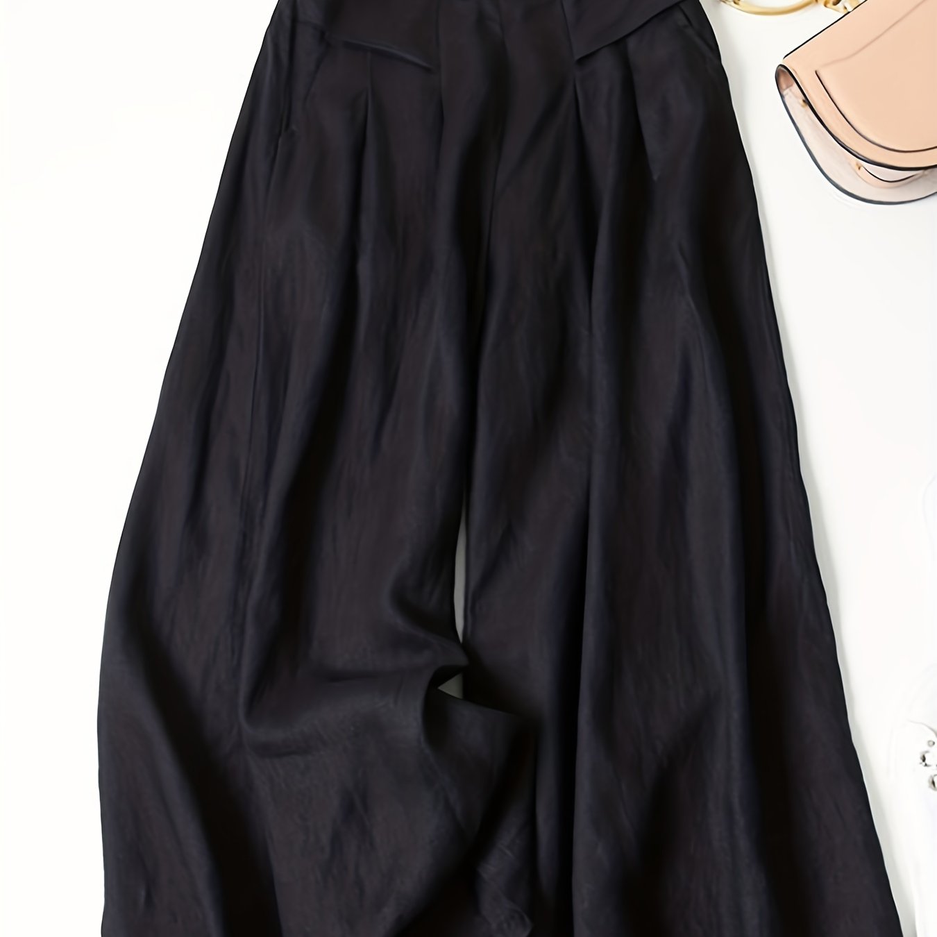 Helena™ | Viskos-Linne 7/8 Capri Byxor med Elastisk Midja för Sommaren