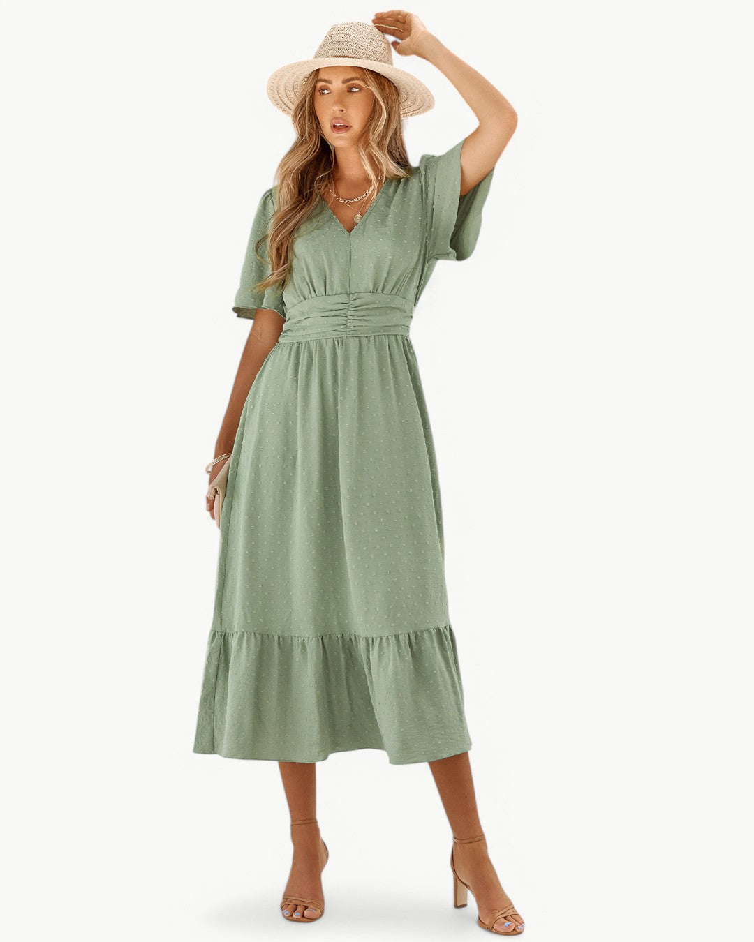 Elina™ | Flödande Klänning med Elegant V-ringning