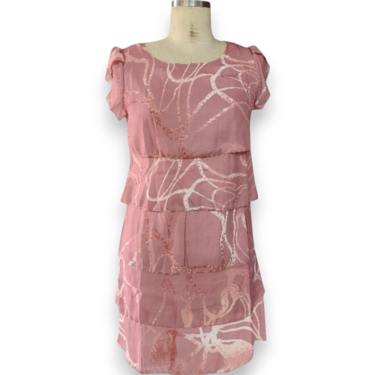 Maria™ | Plisserad Volangblommig Klänning