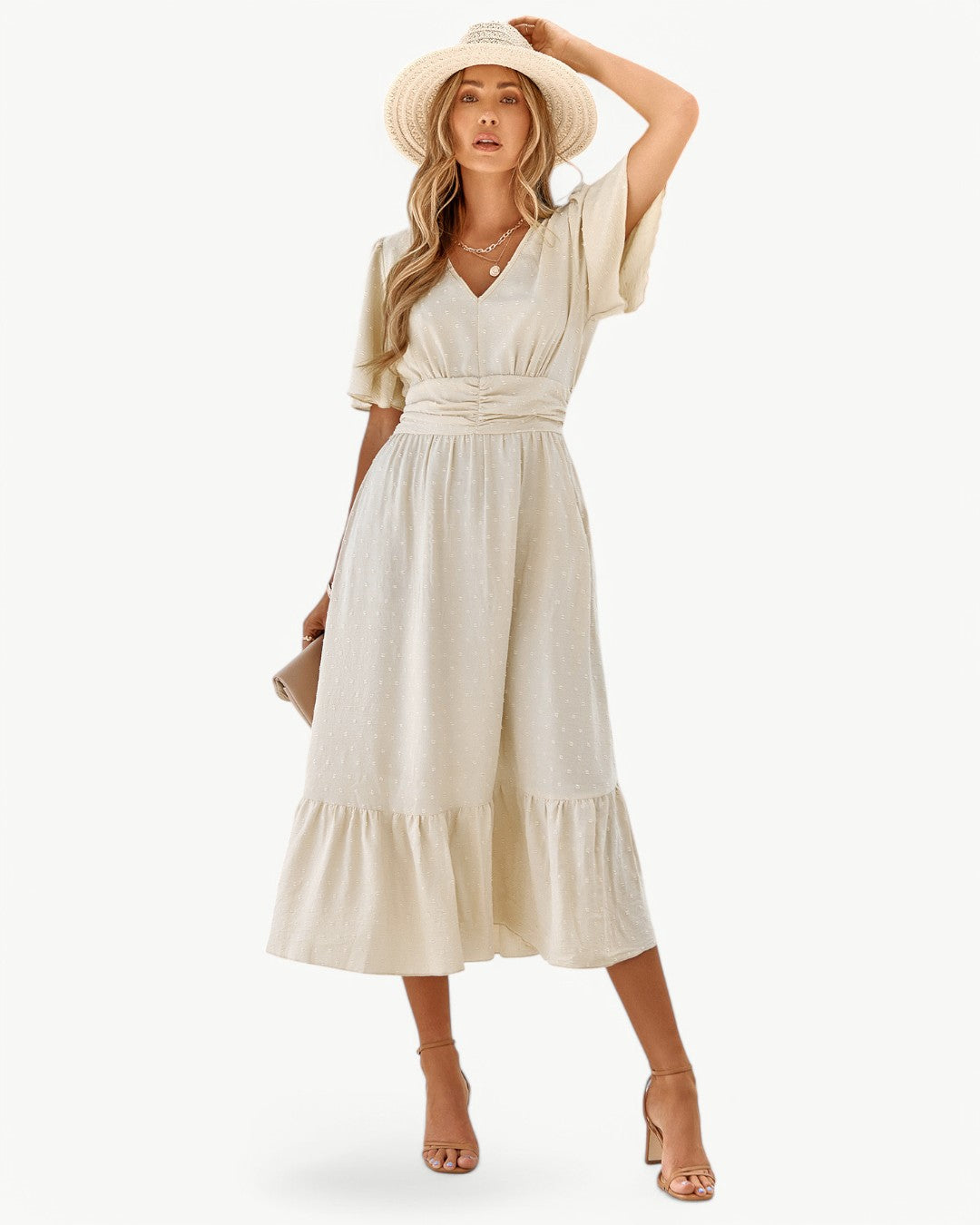 Elina™ | Flödande Klänning med Elegant V-ringning