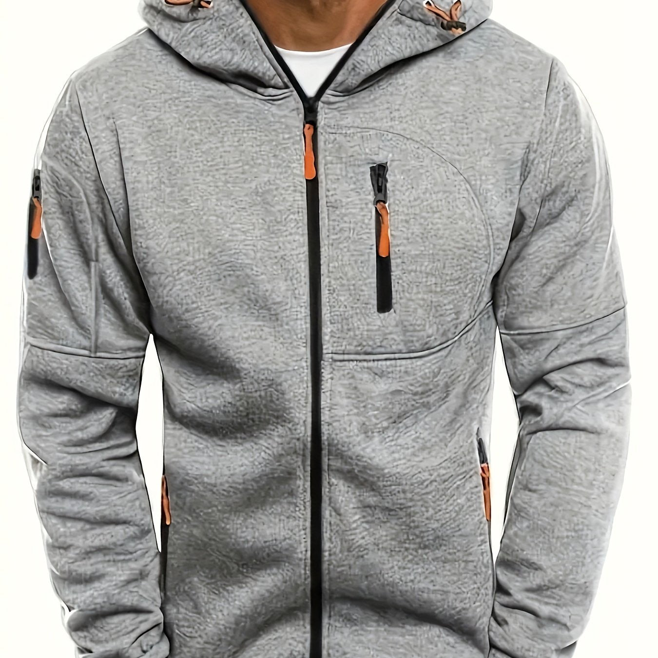 Arne™ – Herr Hoodie med Dragkedja för Vår och Höst