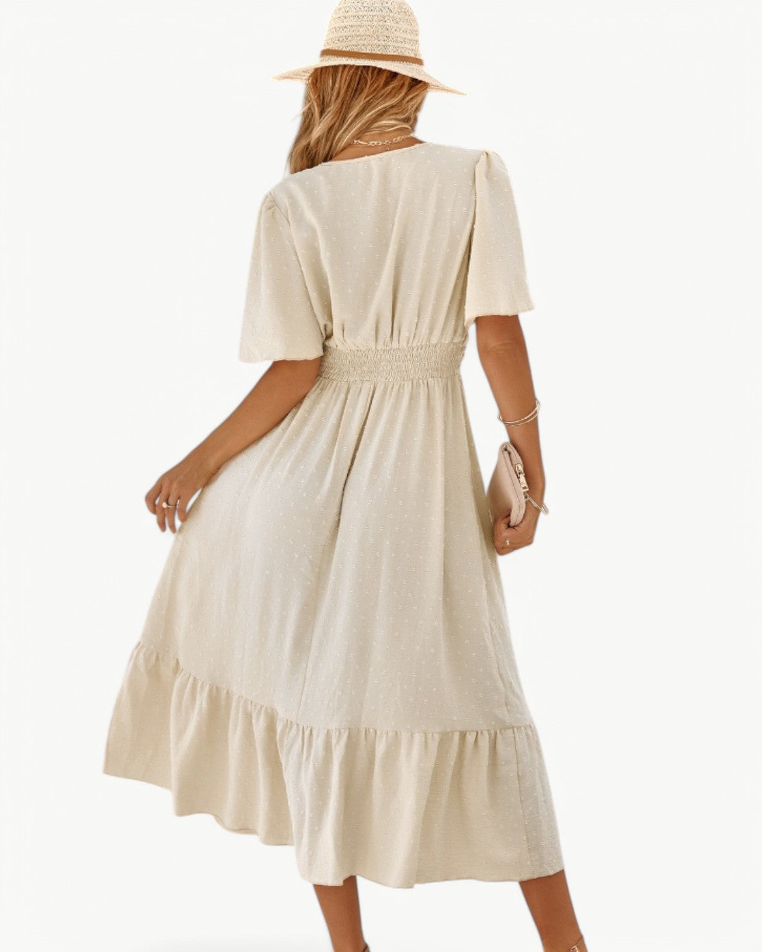 Elina™ | Flödande Klänning med Elegant V-ringning