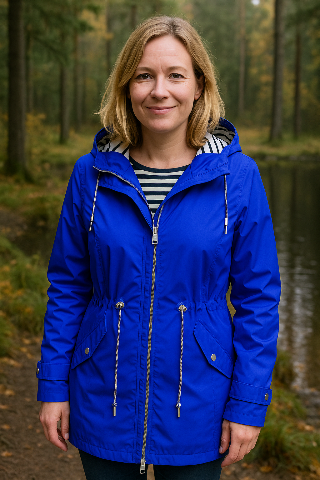 Anoek™ | Stilren Vattentät Jacka – Blå