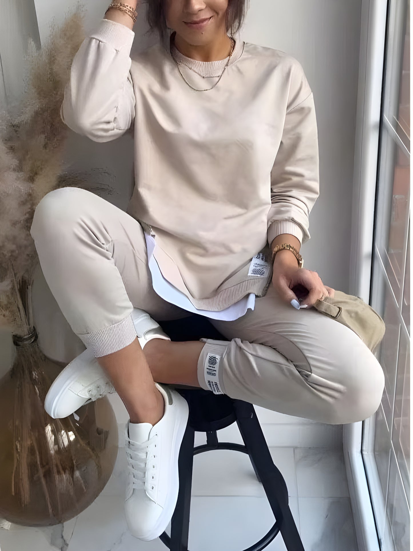 May™ |Luxe Sweatshirt & Byxset – Sommardagar fyllda med komfort och stil
