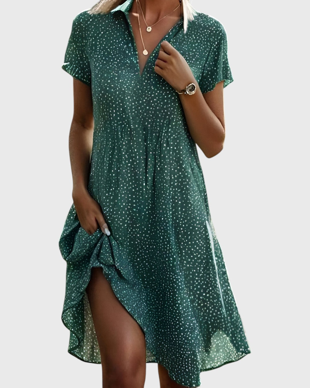 Octavia™ | Elegant Midi Klänning för en Flödande och Stilig Look