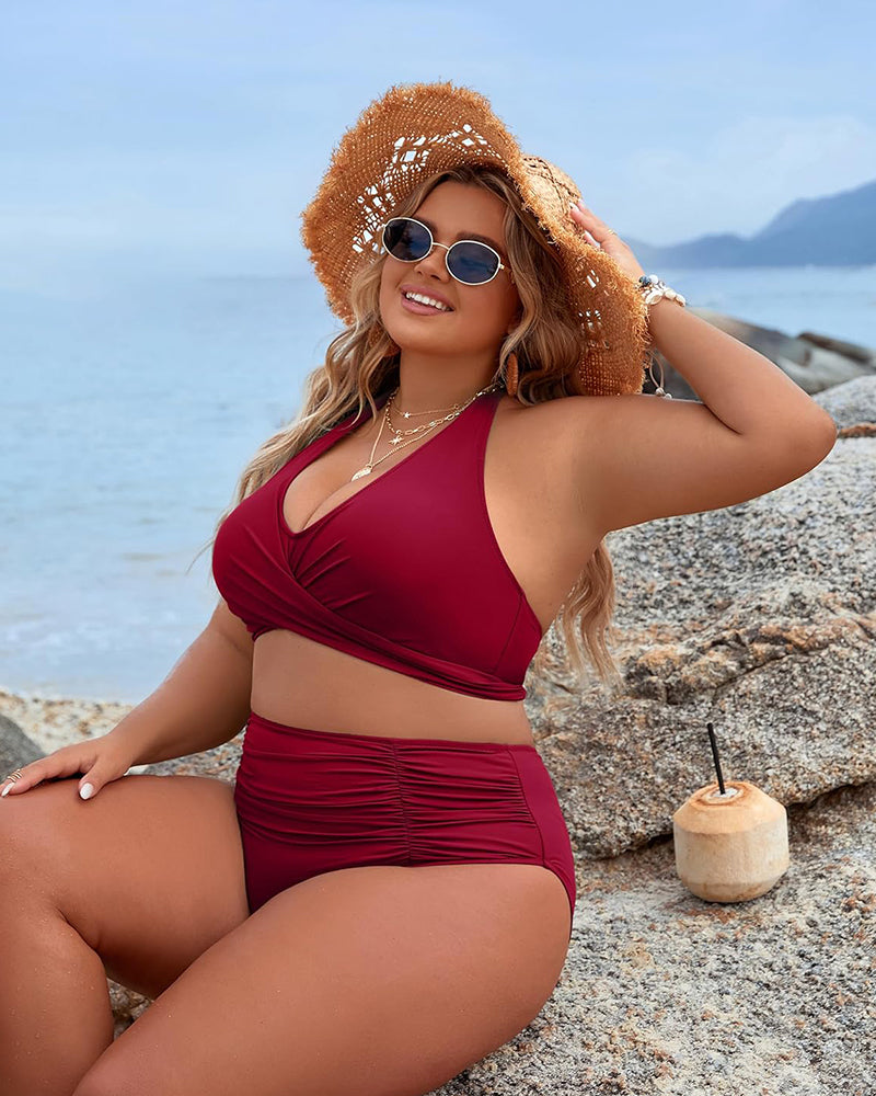 Soof™ | Modernt bikiniset med hög midja – Elegant, diskret och feminin