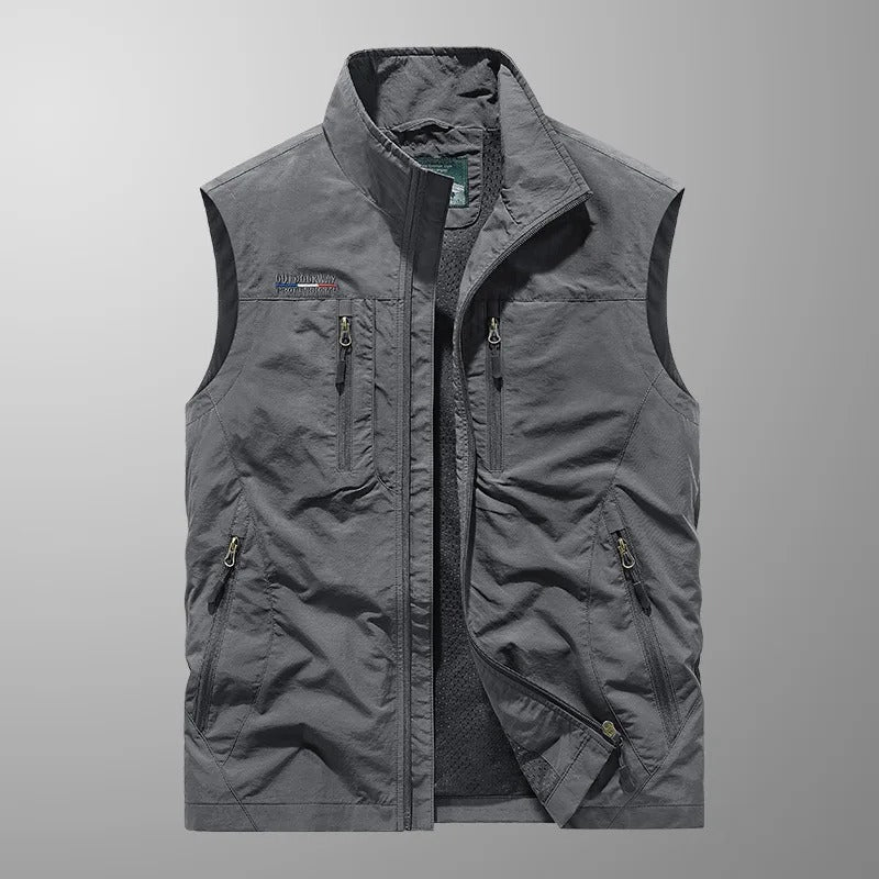 Kasper™ | Andningsbar Cargo Bodywarmer med Flera Fickor