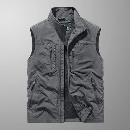 Kasper™ | Andningsbar Cargo Bodywarmer med Flera Fickor