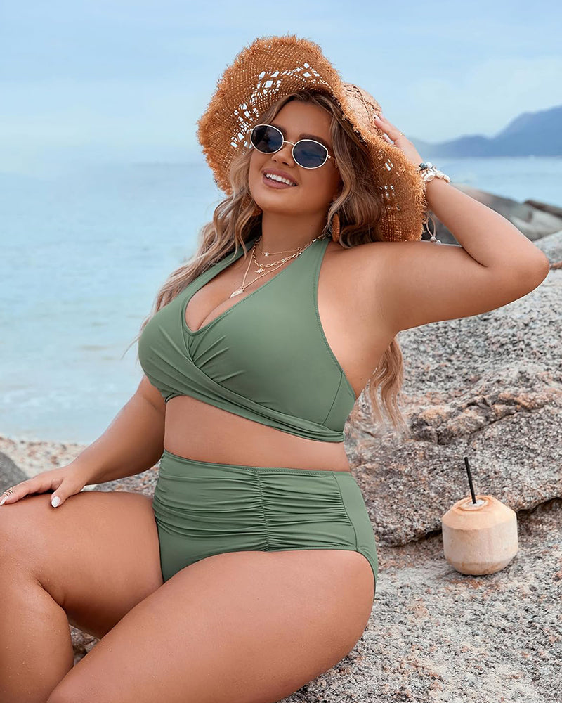 Soof™ | Modernt bikiniset med hög midja – Elegant, diskret och feminin