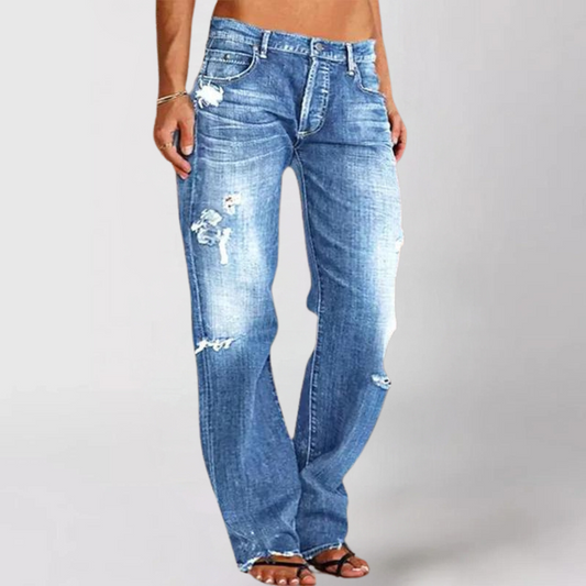 Maja™ | Chic Loose-Fit Denimbyxor