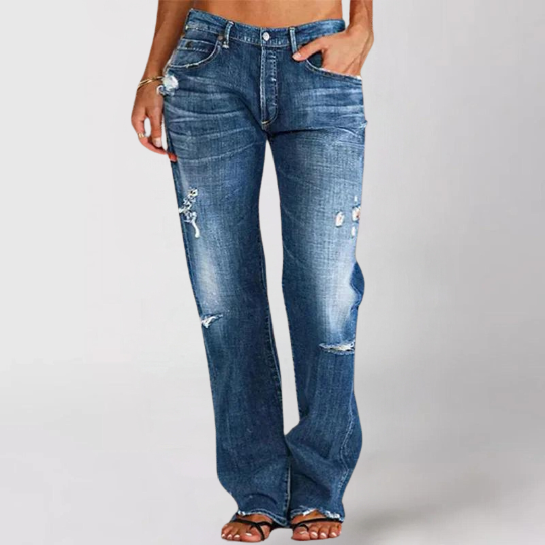 Maja™ | Chic Loose-Fit Denimbyxor