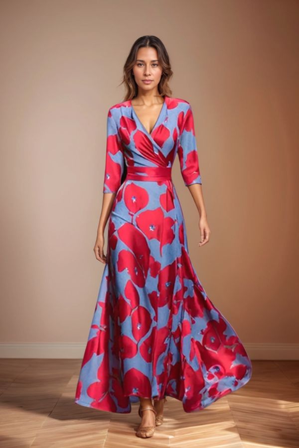 Johanna™ – Tidlös blommig klänning med självsäker elegans