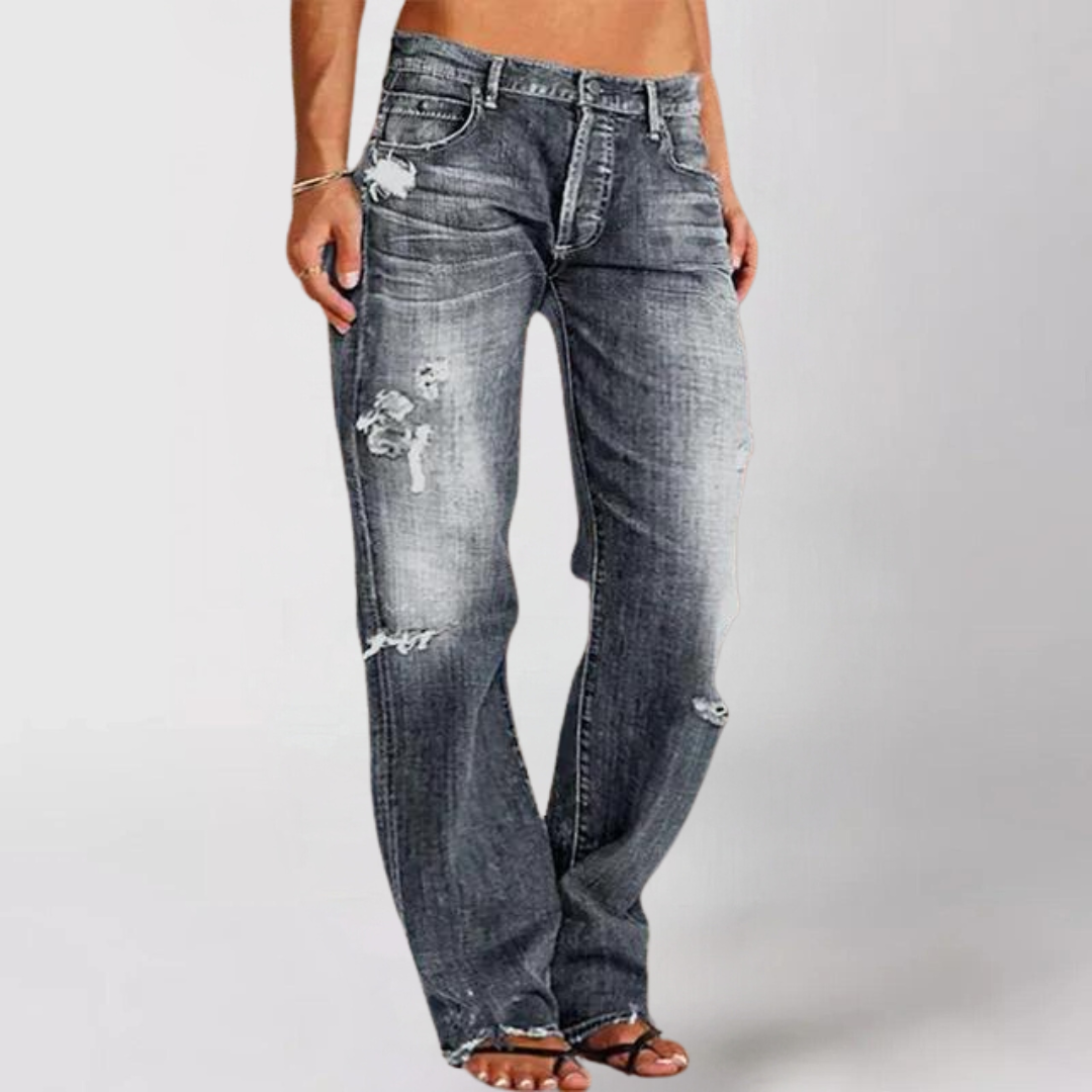 Maja™ | Chic Loose-Fit Denimbyxor